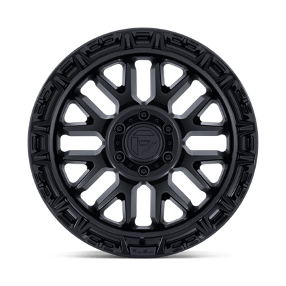 Fuel 1PC FC890 RAIL 17x9 6x139.7 -12 Matte Black W/ Gloss Black Lip