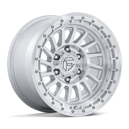 Fuel 1PC FC897 HAVOC 17x9 5x127 -12 Gloss Silver W/ Machined Face