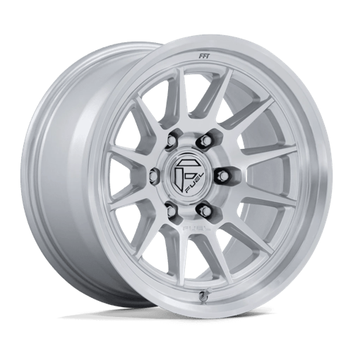 Fuel 1PC FC902 SPUR 17x9 6x114.3 +1 Gloss Silver W/ Machined Face