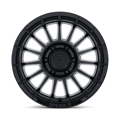 Fuel 1PC FC905 ASCEND 17x8.5 5x127 +25 Matte Black W/ Gloss Black Lip