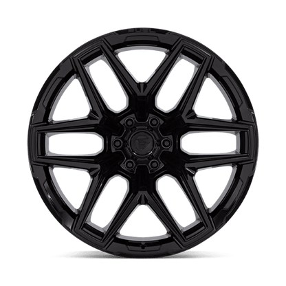 Fuel 1PC FLUX 22x12 6x139.7 -44 Gloss Black