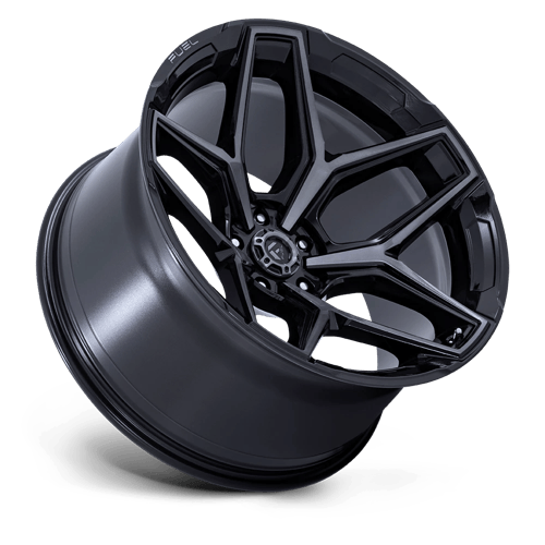 Fuel 1PC FLUX 17x9 5x127 -12 Gloss Black Brush Fc Gray Dddt