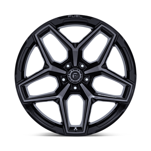 Fuel 1PC FLUX 17x9 5x127 -12 Gloss Black Brush Fc Gray Dddt