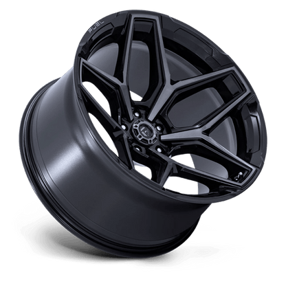 Fuel 1PC FLUX 17x9 5x127 +1 Gloss Black Brush Fc Gray Dddt