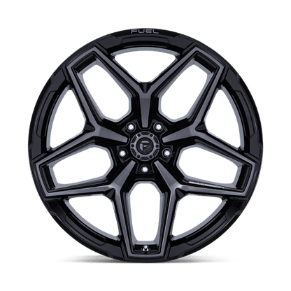 Fuel 1PC FLUX 17x9 5x127 +1 Gloss Black Brush Fc Gray Dddt