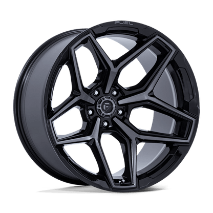 Fuel 1PC FLUX 20x10 5x127 -18 Gloss Black Brush Fc Gray Dddt
