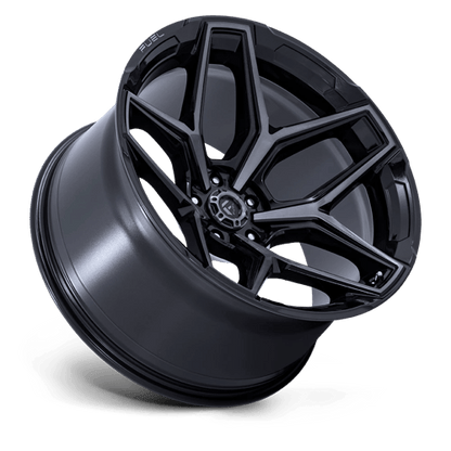 Fuel 1PC FLUX 20x10 5x127 -18 Gloss Black Brush Fc Gray Dddt