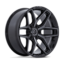 Fuel 1PC FLUX 17x9 6x139.7 +1 Gloss Black Brush Fc Gray Dddt