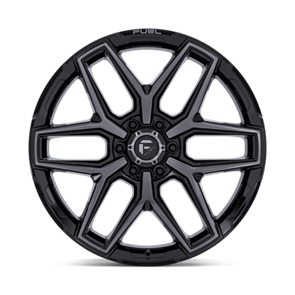 Fuel 1PC FLUX 22x9.5 6x139.7 +20 Gloss Black Brush Fc Gray Dddt