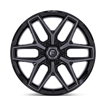 Fuel 1PC FLUX 18x9 6x139.7 +30 Gloss Black Brush Fc Gray Dddt