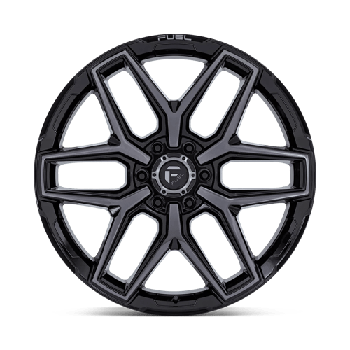 Fuel 1PC FLUX 20x9 6x135 +1 Gloss Black Brush Fc Gray Dddt
