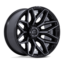 Fuel 1PC FLUX 20x10 8x170 -18 Gloss Black Brush Fc Gray Dddt