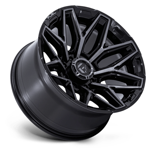 Fuel 1PC FLUX 20x10 8x180 -18 Gloss Black Brush Fc Gray Dddt