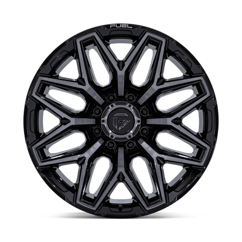 Fuel 1PC FLUX 20x9 8x170 +1 Gloss Black Brush Fc Gray Dddt