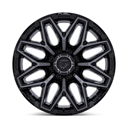 Fuel 1PC FLUX 20x9 8x180 +1 Gloss Black Brush Fc Gray Dddt