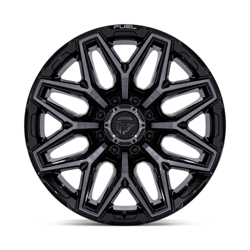 Fuel 1PC FLUX 22x12 8x180 -44 Gloss Black Brush Fc Gray Dddt