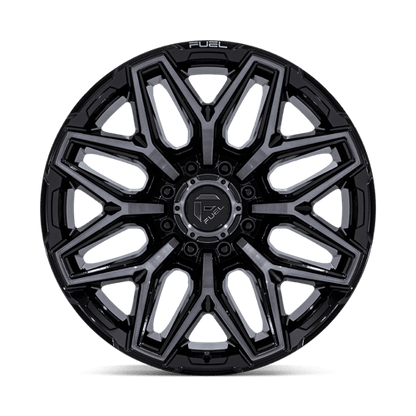 Fuel 1PC FLUX 20x10 8x165.1 -18 Gloss Black Brush Fc Gray Dddt
