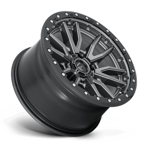 Fuel 1PC D680 REBEL 17x9 6x135 -12 Matte Gunmetal Black Bead Ring