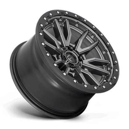 Fuel 1PC D680 REBEL 17x9 6x135 -12 Matte Gunmetal Black Bead Ring
