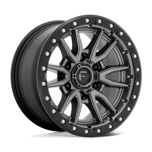 Fuel 1PC D680 REBEL 20x10 8x170 -18 Matte Gunmetal Black Bead Ring
