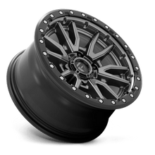 Fuel 1PC D680 REBEL 20x10 8x165.1 -18 Matte Gunmetal Black Bead Ring