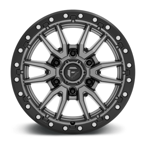 Fuel 1PC D680 REBEL 20x9 6x135 +1 Matte Gunmetal Black Bead Ring