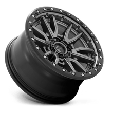 Fuel 1PC D680 REBEL 18x9 6x139.7 +20 Matte Gunmetal Black Bead Ring