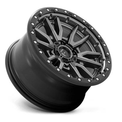 Fuel 1PC D680 REBEL 18x9 6x114.3 +20 Matte Gunmetal Black Bead Ring
