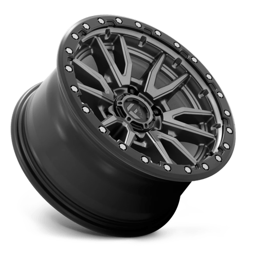 Fuel 1PC D680 REBEL 18x9 6x135 +20 Matte Gunmetal Black Bead Ring