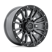 Fuel 1PC D680 REBEL 20x9 8x165.1 +1 Matte Gunmetal Black Bead Ring