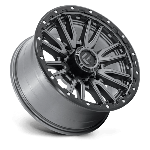 Fuel 1PC D680 REBEL 20x9 8x170 +1 Matte Gunmetal Black Bead Ring