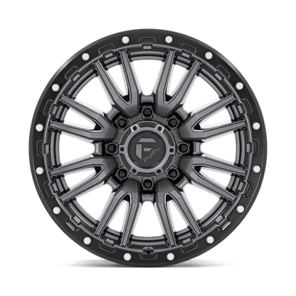 Fuel 1PC D680 REBEL 20x9 8x180 +1 Matte Gunmetal Black Bead Ring