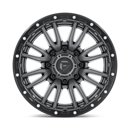 Fuel 1PC D680 REBEL 20x9 8x170 +1 Matte Gunmetal Black Bead Ring