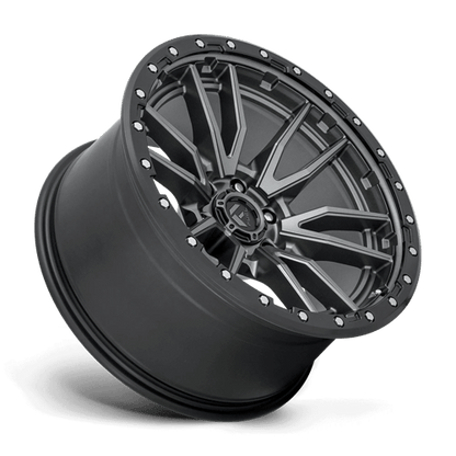 Fuel 1PC D680 REBEL 20x10 6x139.7 -18 Matte Gunmetal Black Bead Ring