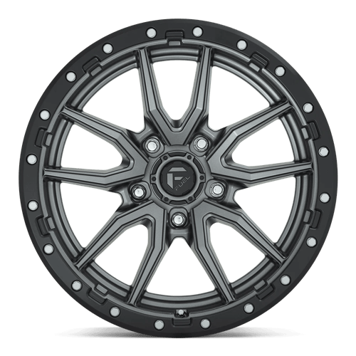 Fuel 1PC D680 REBEL 20x9 5x150 +1 Matte Gunmetal Black Bead Ring