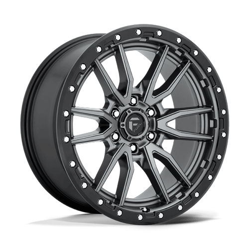 Fuel 1PC D680 REBEL 20x9 6x135 +20 Matte Gunmetal Black Bead Ring