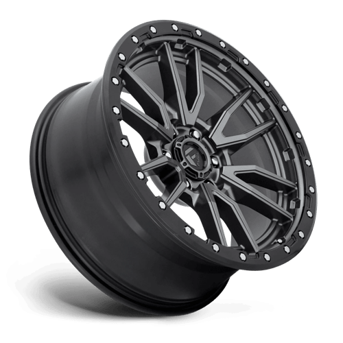 Fuel 1PC D680 REBEL 20x9 6x135 +20 Matte Gunmetal Black Bead Ring
