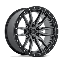 Fuel 1PC D680 REBEL 22x10 6x139.7 -13 Matte Gunmetal Black Bead Ring