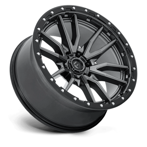 Fuel 1PC D680 REBEL 22x10 6x135 -13 Matte Gunmetal Black Bead Ring