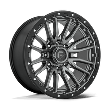 Fuel 1PC D680 REBEL 22x10 8x165.1 -18 Matte Gunmetal Black Bead Ring