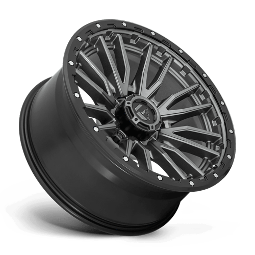 Fuel 1PC D680 REBEL 22x10 8x170 -18 Matte Gunmetal Black Bead Ring