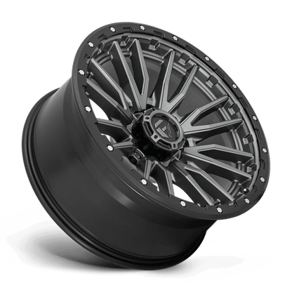 Fuel 1PC D680 REBEL 22x10 8x170 -18 Matte Gunmetal Black Bead Ring