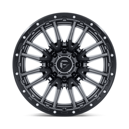 Fuel 1PC D680 REBEL 22x12 8x165.1 -44 Matte Gunmetal Black Bead Ring