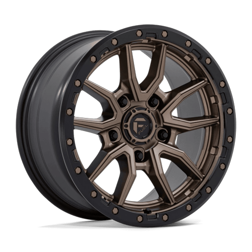 Fuel 1PC D681 REBEL 18x9 5x139.7 +1 Matte Bronze Black Bead Ring