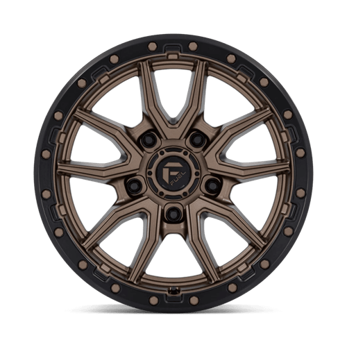 Fuel 1PC D681 REBEL 18x9 5x150 +1 Matte Bronze Black Bead Ring