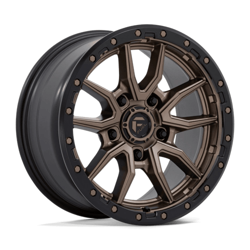 Fuel 1PC D681 REBEL 18x9 5x150 +20 Matte Bronze Black Bead Ring