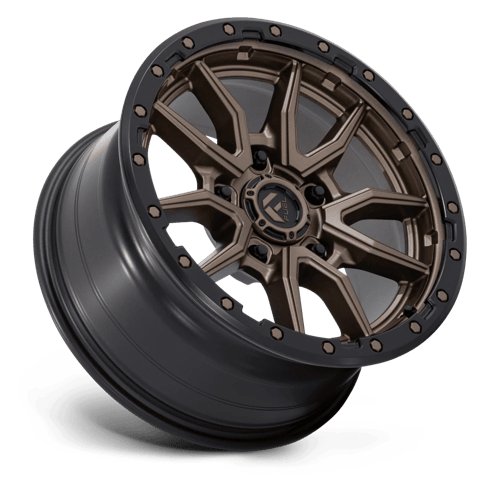 Fuel 1PC D681 REBEL 18x9 5x150 +20 Matte Bronze Black Bead Ring