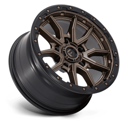 Fuel 1PC D681 REBEL 18x9 5x150 +20 Matte Bronze Black Bead Ring