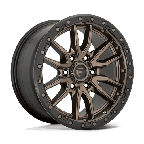 Fuel 1PC D681 REBEL 18x9 6x139.7 +1 Matte Bronze Black Bead Ring