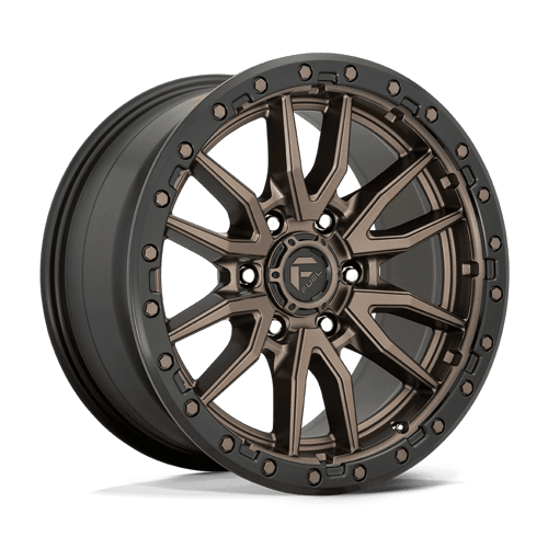Fuel 1PC D681 REBEL 18x9 6x114.3 +1 Matte Bronze Black Bead Ring